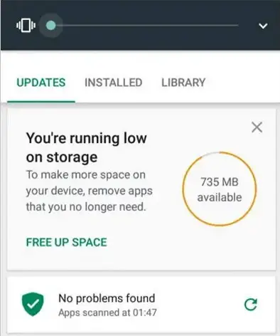 Check Storage Space