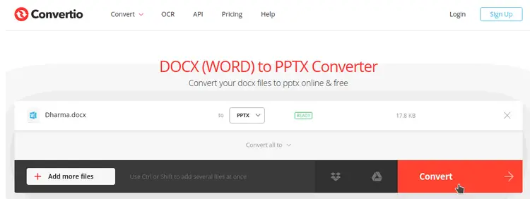 Click on convert and let it run converting for you