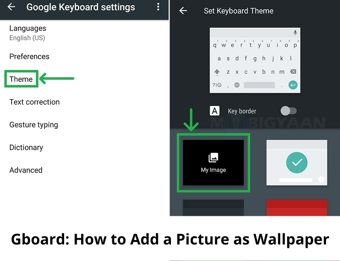 Gboard How to Add a Picture as Wallpaper