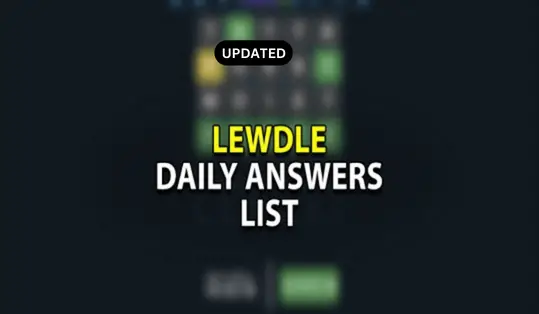 Lewdle Today Answer 